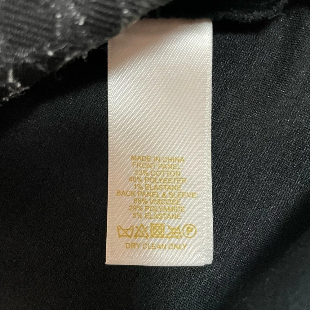 Kate Spade Black Leopard Print To Be Darling Long Sleeve Top Size XS
